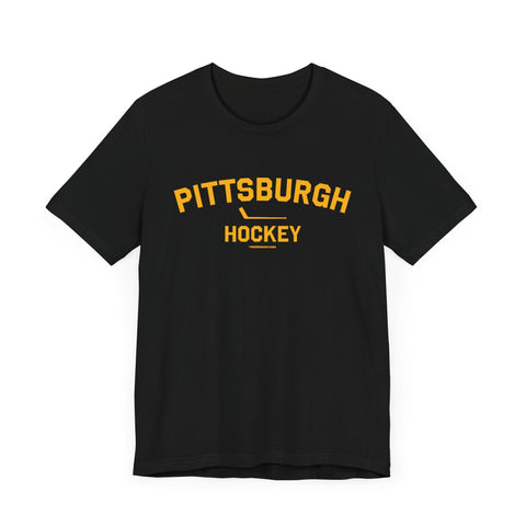 Pittsburgh Hockey - Collegiate Style - SHORT SLEEVE TEE T-Shirt - YinzerShop