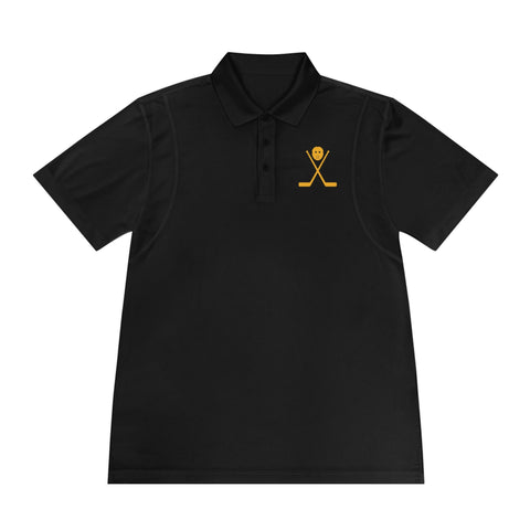 Pittsburgh Hockey "Crossed Sticks" - Men's Sport Polo Shirt T-Shirt - YinzerShop