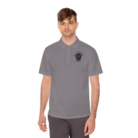 Pittsburgh Hockey "Retro Mask" - Men's Sport Polo Shirt T-Shirt - YinzerShop