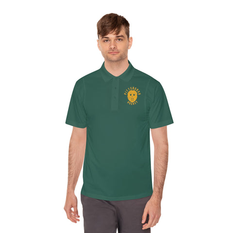 Pittsburgh Hockey "Retro Mask" - Men's Sport Polo Shirt T-Shirt - YinzerShop