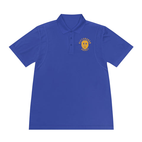 Pittsburgh Hockey "Retro Mask" - Men's Sport Polo Shirt T-Shirt - YinzerShop