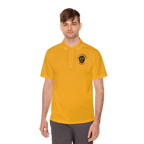 Pittsburgh Hockey "Retro Mask" - Men's Sport Polo Shirt T-Shirt - YinzerShop