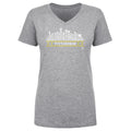Pittsburgh Hockey Shirt - Cotton V-Neck Sports Fan Tee With Roster Skyline 23 Women's V-Neck T-Shirt - YinzerShop