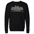 Pittsburgh Hockey Sweatshirt – Roster Skyline 23 Cotton Blend Crewneck Long Sleeve Men's Crewneck Sweatshirt - YinzerShop
