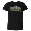 Pittsburgh Hockey T-Shirt - Kids Crewneck Hockey Tee With Team Skyline Design Kids Toddler T-Shirt - YinzerShop