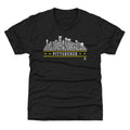 Pittsburgh Hockey T-Shirt - Kids Crewneck Short Sleeve Roster Skyline Tee Kids T-Shirt - YinzerShop