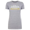 Pittsburgh Hockey T-Shirt – Slim Fit Cotton Crewneck Roster Skyline Tee Women's T-Shirt - YinzerShop
