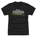 Pittsburgh Hockey T-Shirt - Slim Fit Crewneck Tee With Roster Skyline 23 Design Men's Premium T-Shirt - YinzerShop