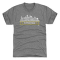 Pittsburgh Hockey T-Shirt - Slim Fit Crewneck Tee With Roster Skyline 23 Design Men's Premium T-Shirt - YinzerShop