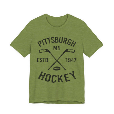 Pittsburgh Hockey Tee - Unisex Jersey Short Sleeve Soft Cotton Shirt T-Shirt - YinzerShop