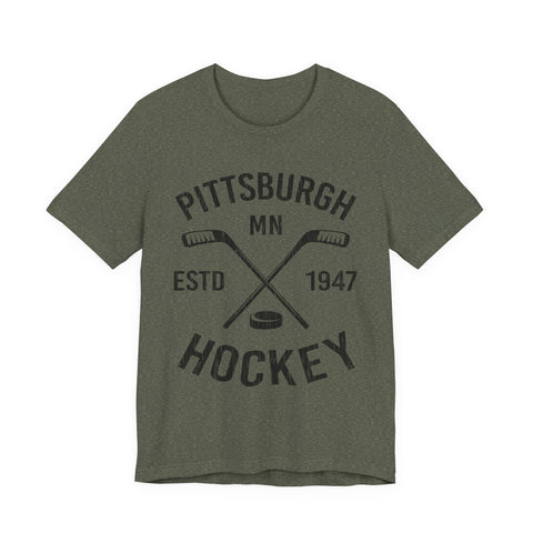 Pittsburgh Hockey Tee - Unisex Jersey Short Sleeve Soft Cotton Shirt T-Shirt - YinzerShop