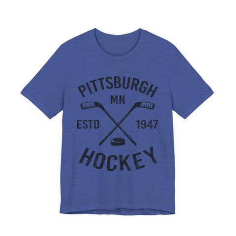 Pittsburgh Hockey Tee - Unisex Jersey Short Sleeve Soft Cotton Shirt T-Shirt - YinzerShop