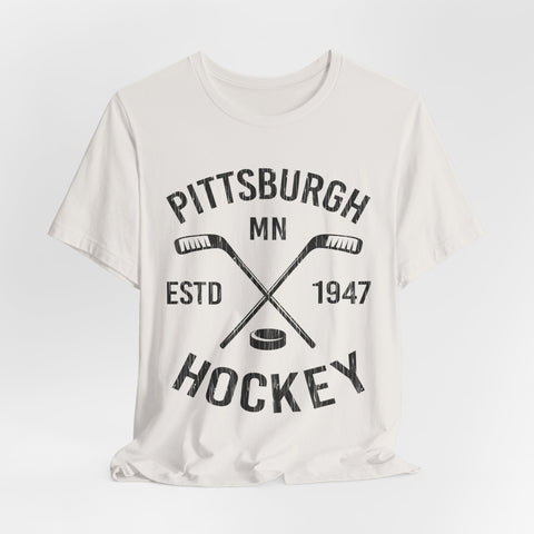 Pittsburgh Hockey Tee - Unisex Jersey Short Sleeve Soft Cotton Shirt T-Shirt - YinzerShop
