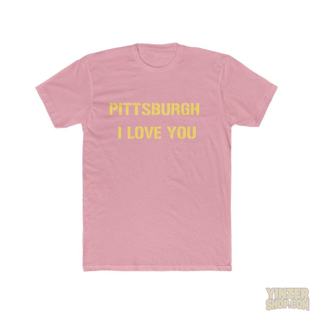 Pittsburgh I Love You T-Shirt T-Shirt Printify Solid Light Pink S 