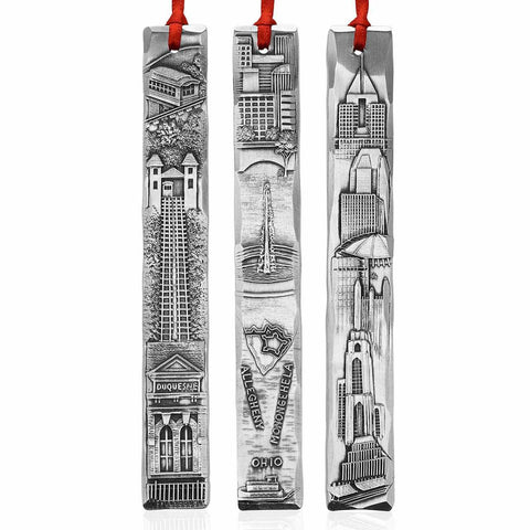 Pittsburgh Icicle Ornaments – City-Themed Christmas Decorations | Wendell August Forge Set Ornament - YinzerShop
