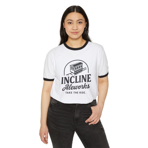 Pittsburgh Incline Aleworks - Unisex Cotton Ringer T-Shirt T-Shirt - YinzerShop