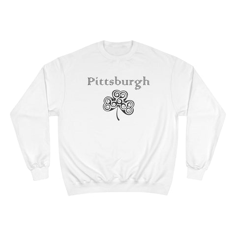 Pittsburgh Irish Clover - Champion Sweatshirt Sweatshirt - YinzerShop