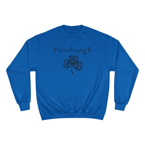 Pittsburgh Irish Clover - Champion Sweatshirt Sweatshirt - YinzerShop