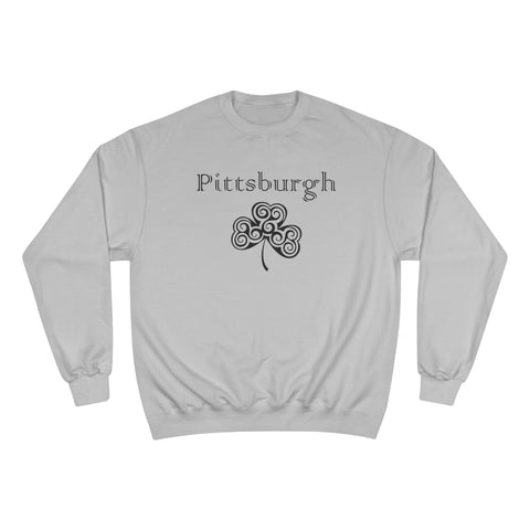 Pittsburgh Irish Clover - Champion Sweatshirt Sweatshirt - YinzerShop