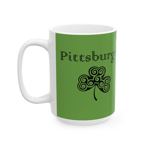 Pittsburgh Irish Clover - Coffee Mugs (11oz, 15oz) Mug - YinzerShop