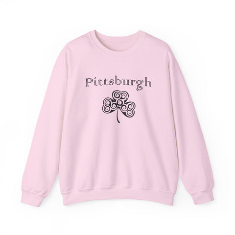 Pittsburgh Irish Clover - Heavy Blend™ Crewneck Sweatshirt Sweatshirt - YinzerShop