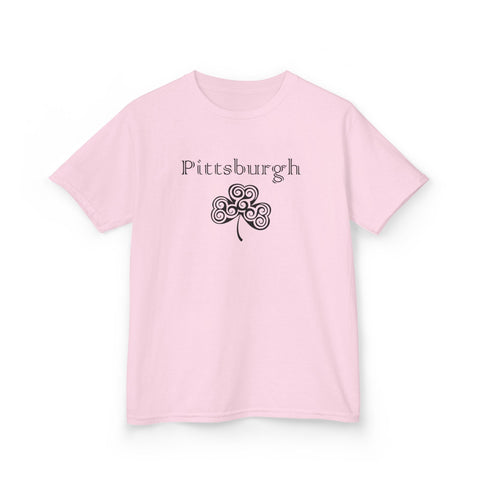 Pittsburgh Irish Clover - Kids Graphic T-Shirt Kids Apparel - YinzerShop