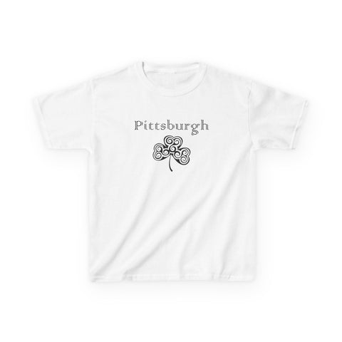 Pittsburgh Irish Clover - Kids Graphic T-Shirt Kids Apparel - YinzerShop