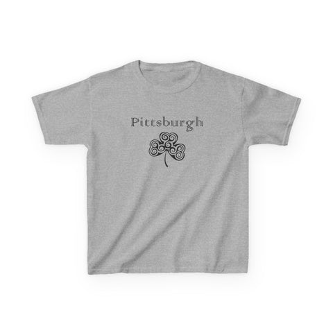 Pittsburgh Irish Clover - Kids Graphic T-Shirt Kids Apparel - YinzerShop