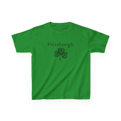 Pittsburgh Irish Clover - Kids Graphic T-Shirt Kids Apparel - YinzerShop