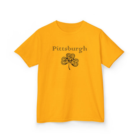 Pittsburgh Irish Clover - Kids Graphic T-Shirt Kids Apparel - YinzerShop
