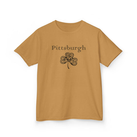 Pittsburgh Irish Clover - Kids Graphic T-Shirt Kids Apparel - YinzerShop