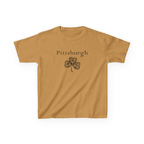 Pittsburgh Irish Clover - Kids Graphic T-Shirt Kids Apparel - YinzerShop