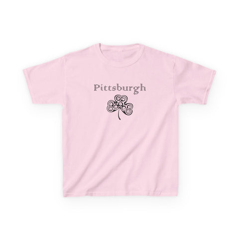 Pittsburgh Irish Clover - Kids Graphic T-Shirt Kids Apparel - YinzerShop
