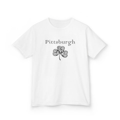 Pittsburgh Irish Clover - Kids Graphic T-Shirt Kids Apparel - YinzerShop