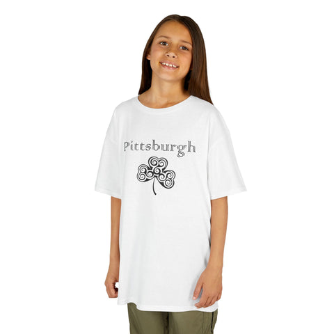 Pittsburgh Irish Clover - Kids Graphic T-Shirt Kids Apparel - YinzerShop