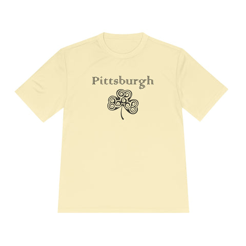 Pittsburgh Irish Clover - Sport-Tek Unisex Moisture Wicking Tee T-Shirt - YinzerShop
