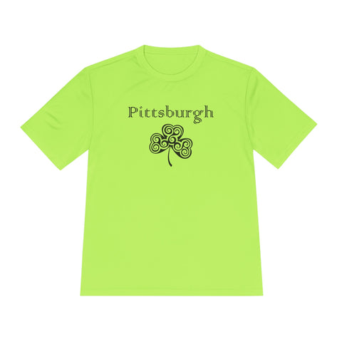Pittsburgh Irish Clover - Sport-Tek Unisex Moisture Wicking Tee T-Shirt - YinzerShop