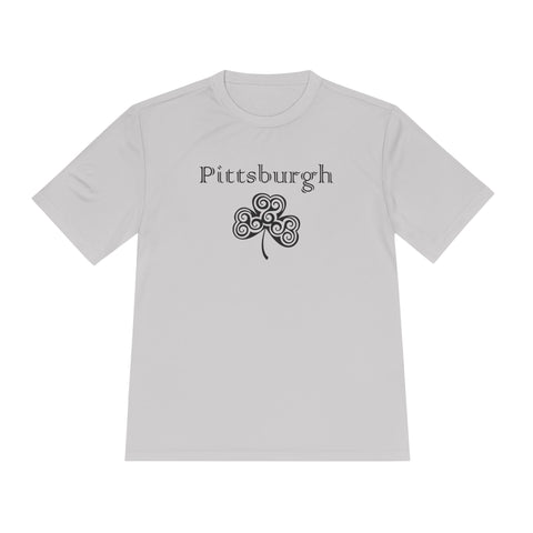 Pittsburgh Irish Clover - Sport-Tek Unisex Moisture Wicking Tee T-Shirt - YinzerShop