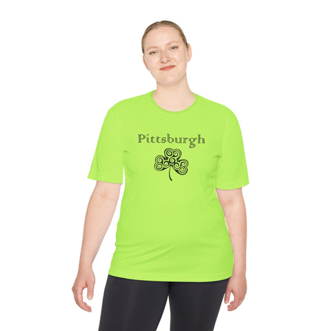 Pittsburgh Irish Clover - Sport-Tek Unisex Moisture Wicking Tee T-Shirt - YinzerShop