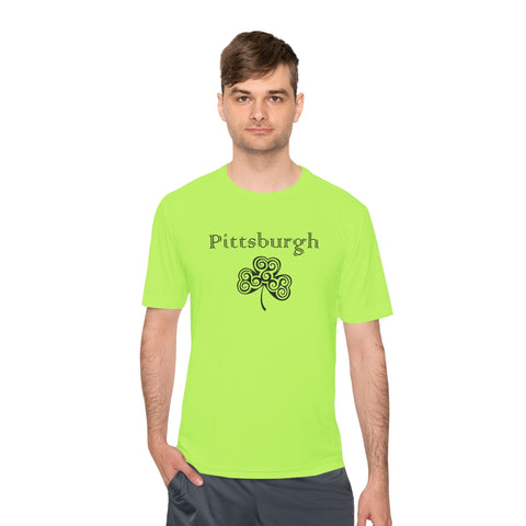 Pittsburgh Irish Clover - Sport-Tek Unisex Moisture Wicking Tee T-Shirt - YinzerShop