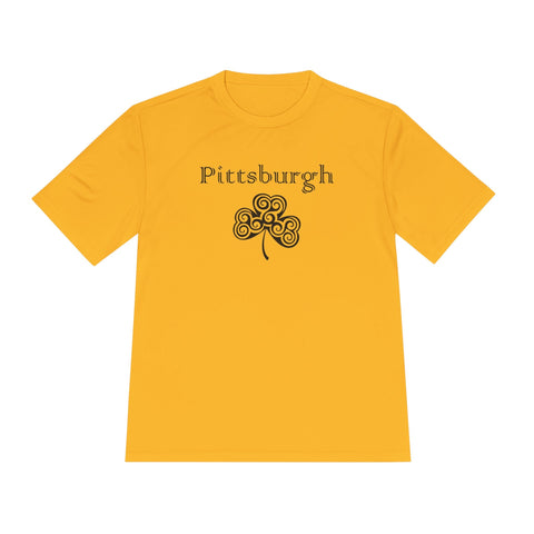 Pittsburgh Irish Clover - Sport-Tek Unisex Moisture Wicking Tee T-Shirt - YinzerShop