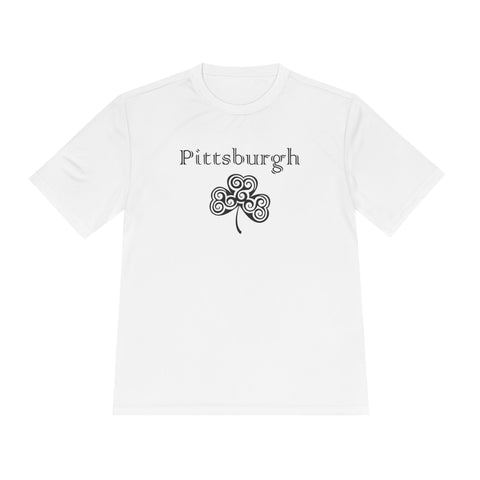 Pittsburgh Irish Clover - Sport-Tek Unisex Moisture Wicking Tee T-Shirt - YinzerShop