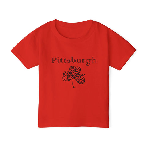 Pittsburgh Irish Clover - Toddler T-Shirt Kids Apparel - YinzerShop