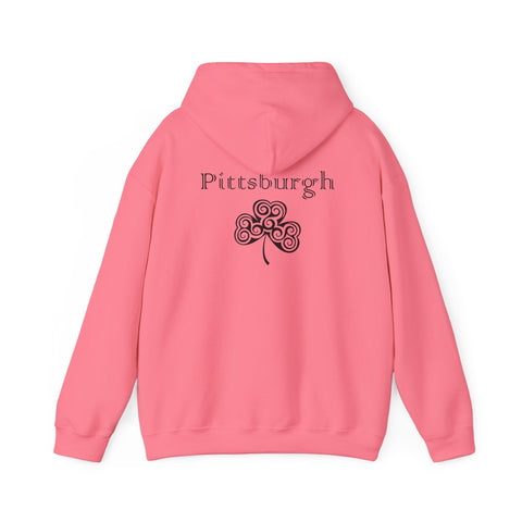 Pittsburgh Irish Clover - Unisex Heavy Blend™ Hooded Sweatshirt Hoodie - YinzerShop