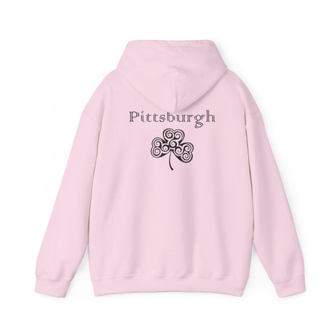 Pittsburgh Irish Clover - Unisex Heavy Blend™ Hooded Sweatshirt Hoodie - YinzerShop