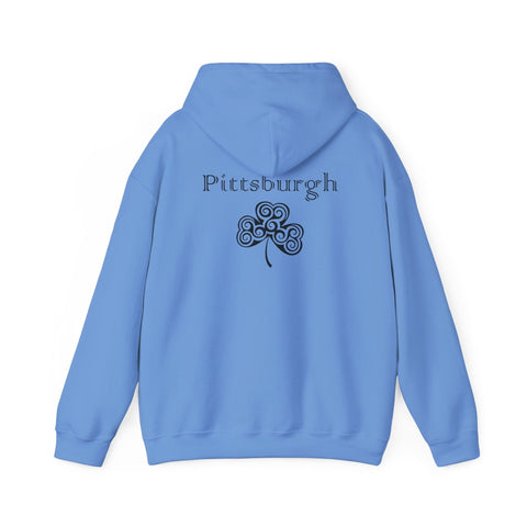 Pittsburgh Irish Clover - Unisex Heavy Blend™ Hooded Sweatshirt Hoodie - YinzerShop