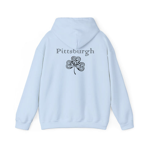 Pittsburgh Irish Clover - Unisex Heavy Blend™ Hooded Sweatshirt Hoodie - YinzerShop