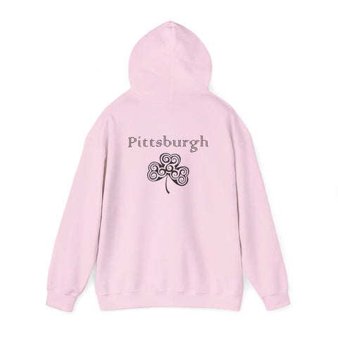Pittsburgh Irish Clover - Unisex Heavy Blend™ Hooded Sweatshirt Hoodie - YinzerShop