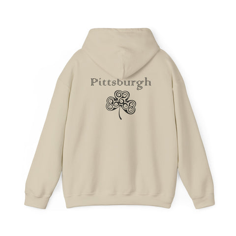 Pittsburgh Irish Clover - Unisex Heavy Blend™ Hooded Sweatshirt Hoodie - YinzerShop