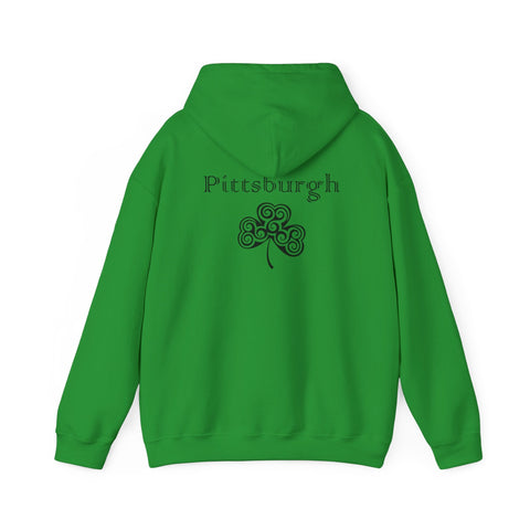 Pittsburgh Irish Clover - Unisex Heavy Blend™ Hooded Sweatshirt Hoodie - YinzerShop